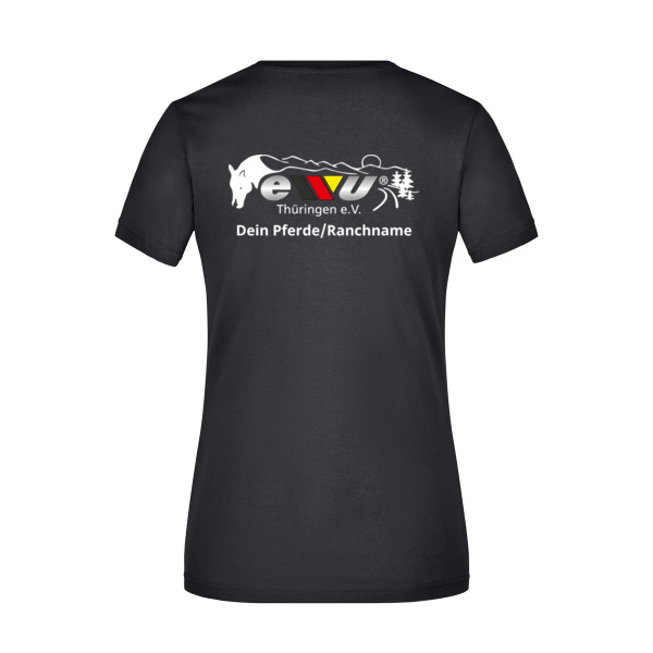 Rückendruck - Ladies' Slim Fit V-T Miniaturansicht