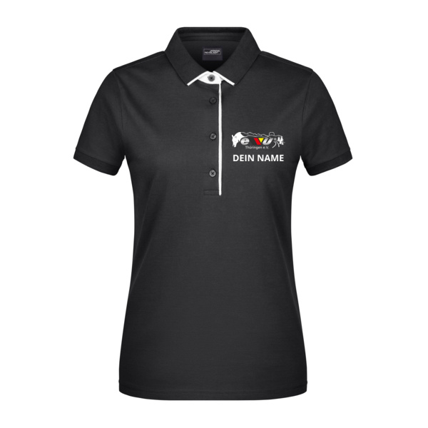 Brustdruck - Ladies' Polo Single Stripe Miniaturansicht